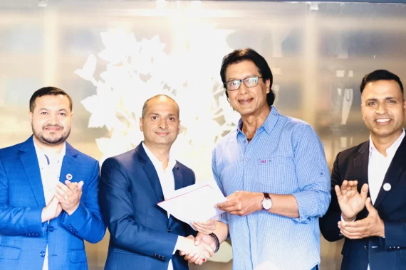 Rajesh Hamal appointed as the brand ambassador of Goreto Consultancy