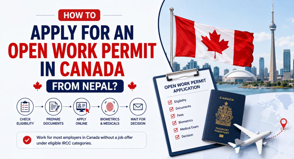 How to Apply for an Open Work Permit in Canada from Nepal?