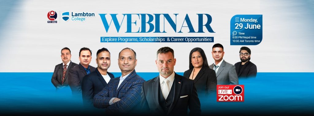 Meet Lambton College Canada Live on Zoom with Goreto Consultancy
