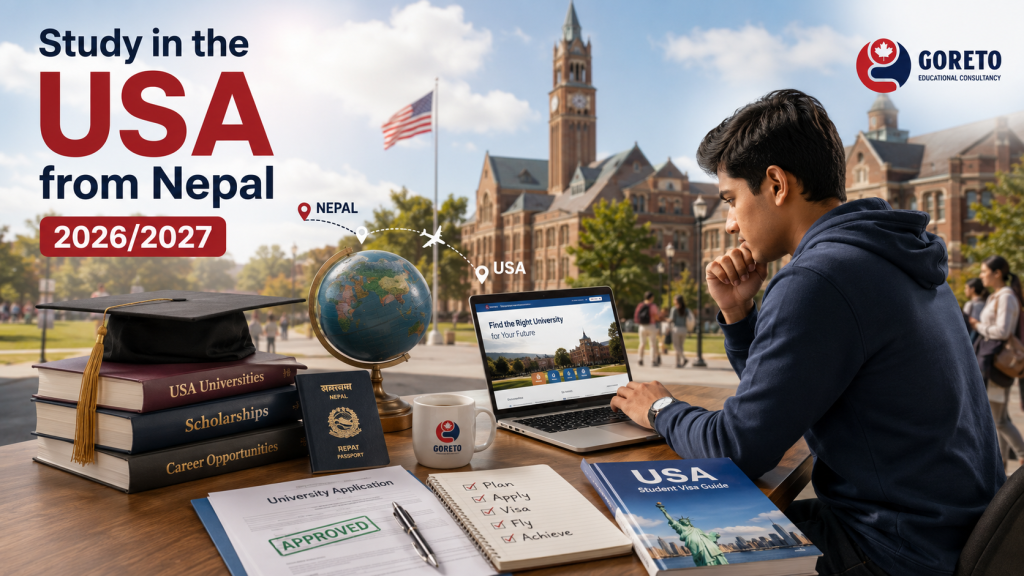 Study in the USA from Nepal (2026/2027): Universities, Programs, Scholarships & Intakes